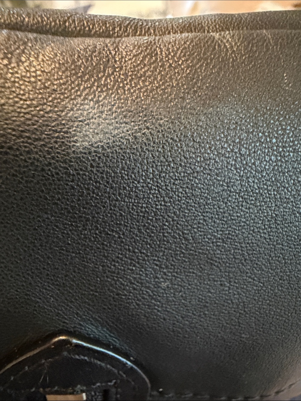 Coach Vintage Y2K Daisy Black Leather Shoulder Bag with Front Zip and Logo. - Picture 16 of 17